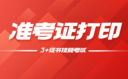 2024年广东中职技能证书考试准考证打印时间及入口