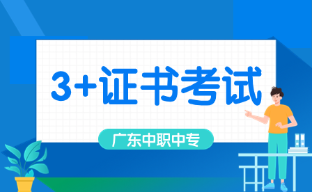 报考广东“3+专业技能课程证书”考试需要取得哪些证书？