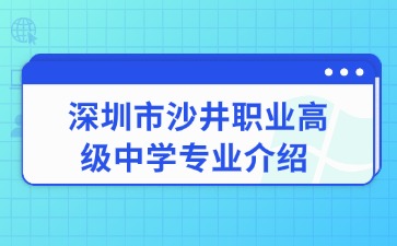 深圳市沙井职业高级中学专业介绍