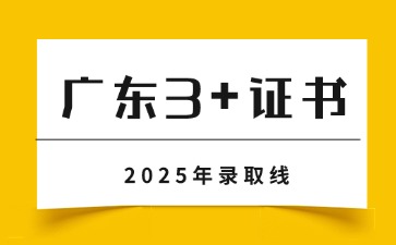 2025年广东3+证书分数